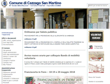 Tablet Screenshot of comune.cazzago.bs.it